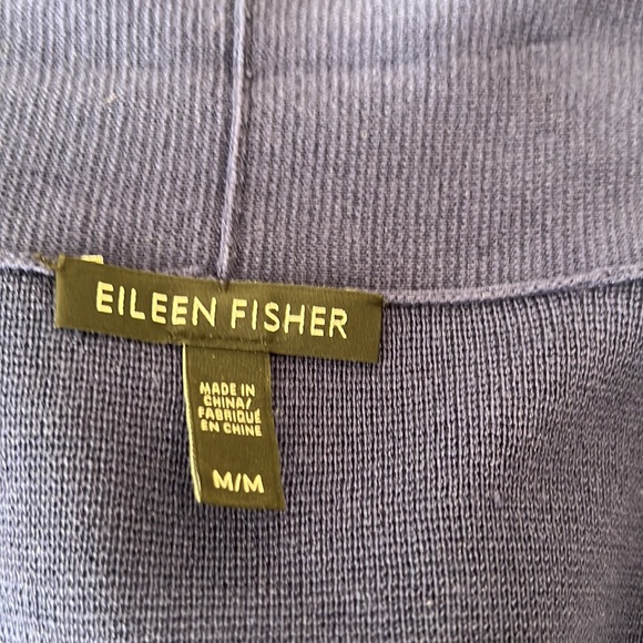 Eileen Fischer silk and organic cotton cardigan in soft purple - Picture 9 of 10